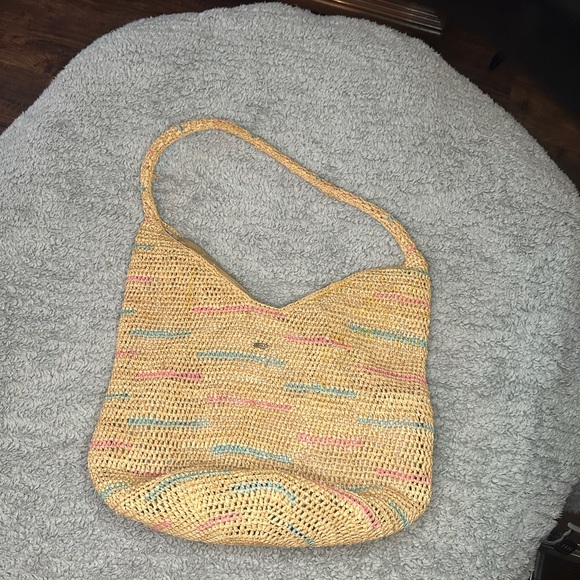 Scala straw bag, slight staining on the inside. - Picture 1 of 4